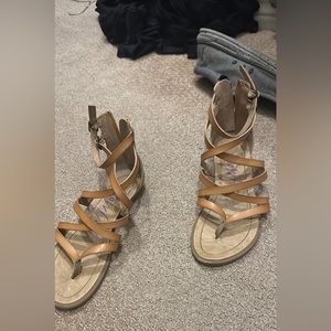 Tan sandals